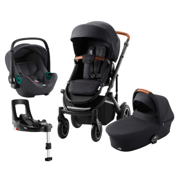 Set kočík Smile III + hlboká korba + autosedačka Baby Safe 3 i-Size + báza